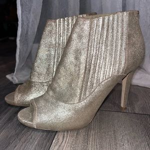 Jimmy Choo Gold Metallic Brenna Heel Authentic